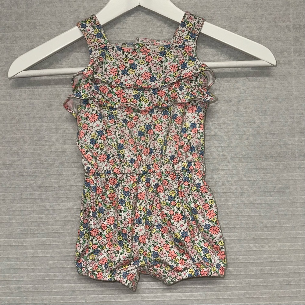 Carter’s Floral Romper - Girls 24 months - 100% Cotton